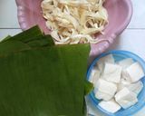 Foto langkah ke 1 dari resep Pepes Tahu Jamur Tiram Kemangi.