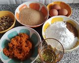 Foto del paso 1 de la receta: Magdalenas de calabaza con nueces🧁