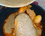 A picture of step 10 of Murgh Mussallim.