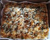 Gluténmentes, tojásmentes, spenótos pizza recept fázis 6 fotója