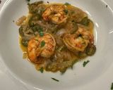 A picture of step 4 of Mexican Garlic Shrimp with Pierogies.
