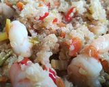 Foto del paso 3 de la receta Quinoa con langostinos, verduras en salsa de ostras