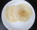 A picture of step 5 of Dosa with aloo masala.