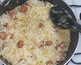 A picture of step 6 of Tum yum Sausages rice.