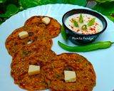 A picture of step 6 of Multigrain Thalipeeth.