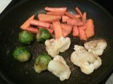 Vegetable stir fry  and boiled egg