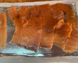 A picture of step 5 of Spaghetti with Salmon and Shrimp.