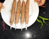 Quick and easy grilled beef seekh kebab recipe step 5 photo