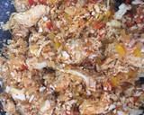 Foto del paso 4 de la receta: Falso arroz (de coliflor) guisado con pollo