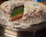 Foto langkah ke 20 dari resep Rainbow cake.
