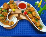 A picture of step 3 of Cheesy Chicken and Mixed Veg Fritters.