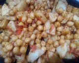 A picture of step 4 of Mix plate (chaat).