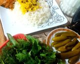 عکس مرحله 1 از دستور چلو مرغ مجلسی