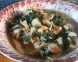 Foto langkah ke 6 dari resep Jamur putih tahu daun kelor.