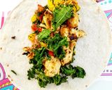 Une image de l'étape 7 de Wraps poulet et légumes du soleil.