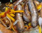 A picture of step 4 of Just a Hankering for Sausage Onion Peppers Sandwich.