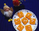 A picture of step 5 of Nariyal Pak (Coconut Fudge).