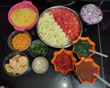 A picture of step 2 of Bombay bhel.