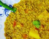 A picture of step 9 of Millet khichdi.