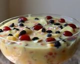 A picture of step 7 of Fruit custard.
