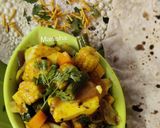 A picture of step 7 of Simple Mix Veg Curry with Chapati.