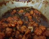 A picture of step 7 of Cauliflower Manchurian.