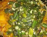 A picture of step 3 of Bhindi aloo in Karahi.