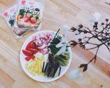 Hình bước làm 1 của món Mì udon xào rau quả chua cay 🍝