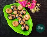 A picture of step 9 of Double Layer Chocolate Peda.