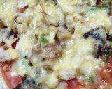 A picture of step 5 of Small piza #valentinedish.