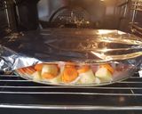 A picture of step 4 of Leg of lamb roasted slowly in white wine and fresh herbs.