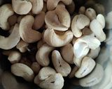 A picture of step 1 of Kaju coconut modak.