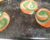 A picture of step 13 of Tricolor mawa potli.