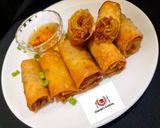 A picture of step 7 of Crispy Veg Spring Rolls & Spring roll wrapper.