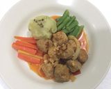 Foto langkah ke 5 dari resep Healthy Swedish meatball with mashed potato a la ikea.