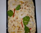 A picture of step 3 of Focaccia bread recipe.