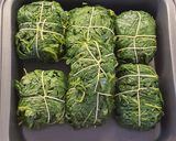 Foto langkah ke 3 dari resep Buntil Daun Singkong & Pepaya.