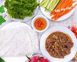 Hình bước làm 2 của món Phở Cuốn Bò Xào