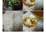 A picture of step 1 of Puliyogare cheese burst bombs in pizza sauce.