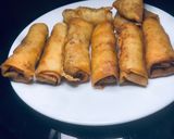 A picture of step 7 of Samosa/spring rolls wrap.