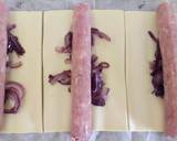 Fluffy's sausage rolls with caramelised red onion recipe step 2 photo