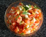 A picture of step 5 of Taco Bar with a Variety of Fillings: Black Beans, Shrimp, Albacore.