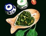 A picture of step 13 of Palak Paneer.