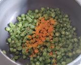 A picture of step 1 of Beans fry.