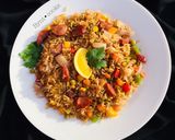 A picture of step 12 of Sausage fried rice.
