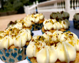 Foto del paso 6 de la receta: Cupcakes de pistachos, mermelada de naranja y crema de queso