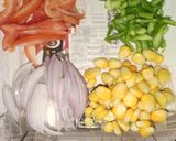 A picture of step 4 of Vegetable Sandwich Wrap (No bread).