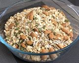 A picture of step 2 of Nutty Cranberry Granola.
