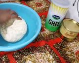 A picture of step 4 of Ghee and coconut milk chapat.