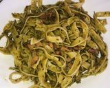 Foto del paso 3 de la receta: Tagliatelle al Pesto de Pistacho con Bacon🥜🥓